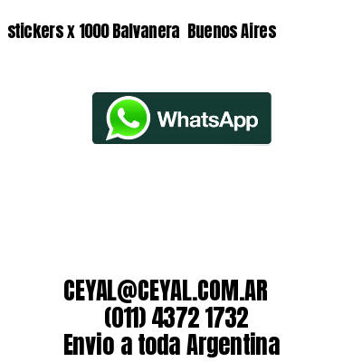 stickers x 1000 Balvanera  Buenos Aires