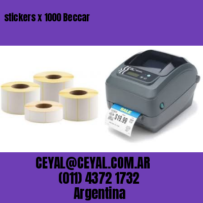 stickers x 1000 Beccar