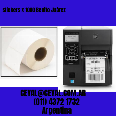 stickers x 1000 Benito Juárez