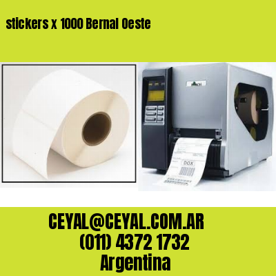 stickers x 1000 Bernal Oeste