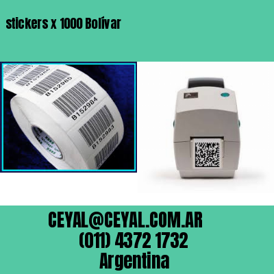 stickers x 1000 Bolívar