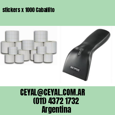 stickers x 1000 Caballito