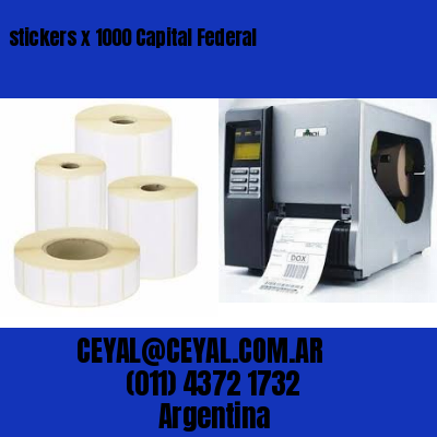 stickers x 1000 Capital Federal