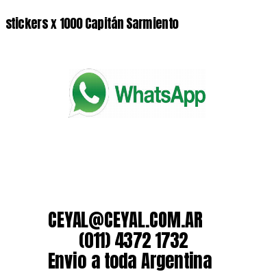 stickers x 1000 Capitán Sarmiento