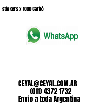 stickers x 1000 Cariló