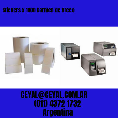 stickers x 1000 Carmen de Areco