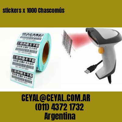 stickers x 1000 Chascomús