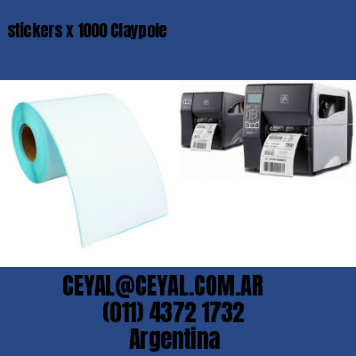 stickers x 1000 Claypole