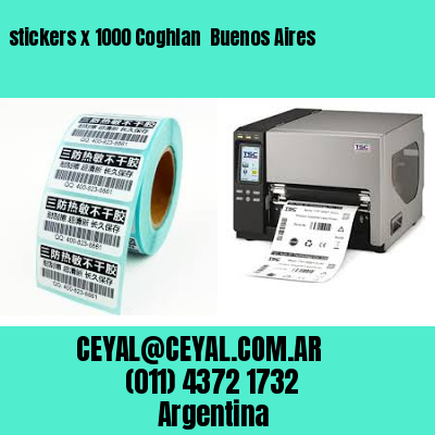 stickers x 1000 Coghlan  Buenos Aires