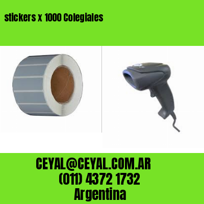 stickers x 1000 Colegiales