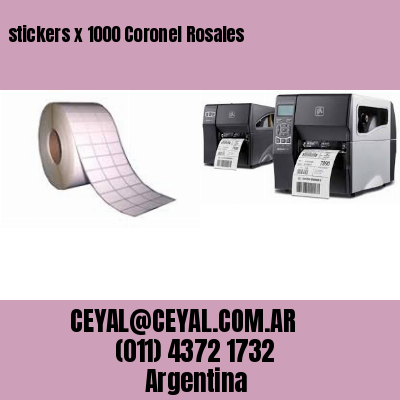 stickers x 1000 Coronel Rosales