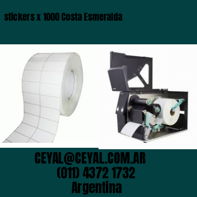 stickers x 1000 Costa Esmeralda