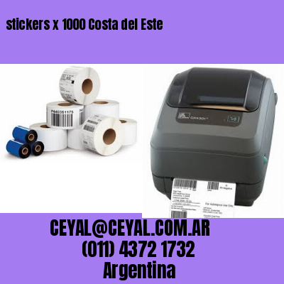 stickers x 1000 Costa del Este