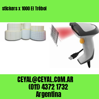 stickers x 1000 El Trébol
