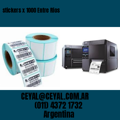 stickers x 1000 Entre Rios