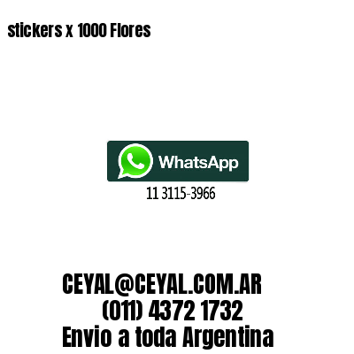 stickers x 1000 Flores