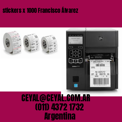 stickers x 1000 Francisco Álvarez