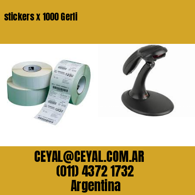 stickers x 1000 Gerli