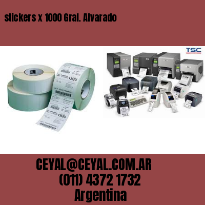 stickers x 1000 Gral. Alvarado