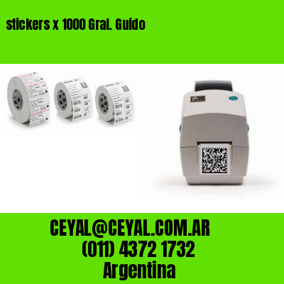 stickers x 1000 Gral. Guido