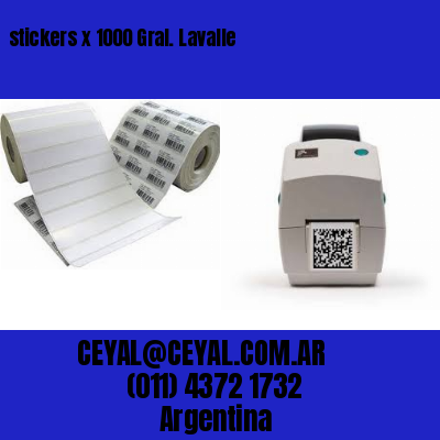 stickers x 1000 Gral. Lavalle