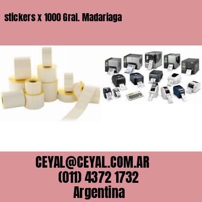 stickers x 1000 Gral. Madariaga