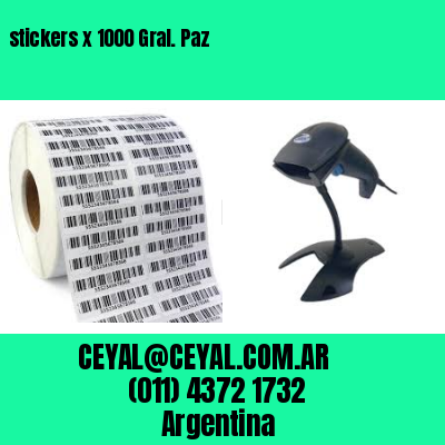 stickers x 1000 Gral. Paz