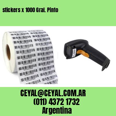 stickers x 1000 Gral. Pinto