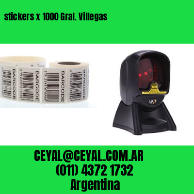 stickers x 1000 Gral. Villegas