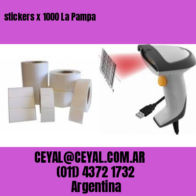 stickers x 1000 La Pampa