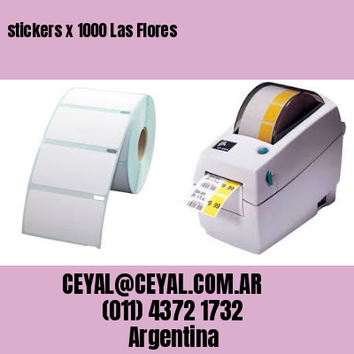 stickers x 1000 Las Flores