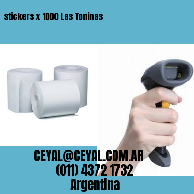 stickers x 1000 Las Toninas