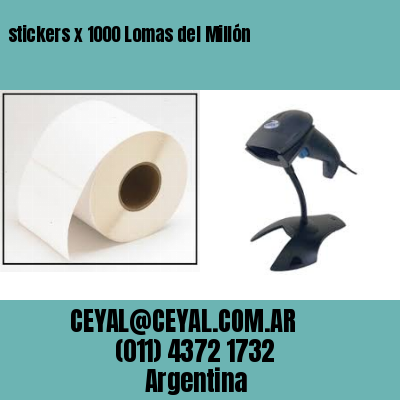 stickers x 1000 Lomas del Millón