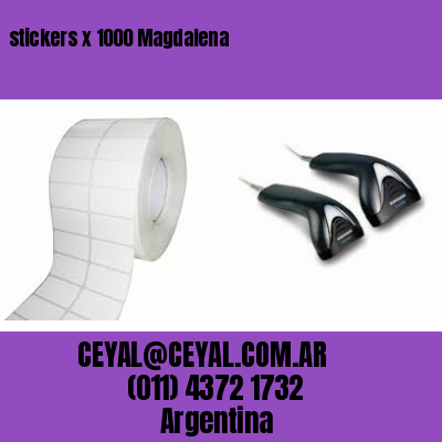 stickers x 1000 Magdalena