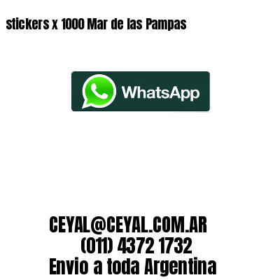 stickers x 1000 Mar de las Pampas