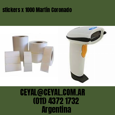 stickers x 1000 Martín Coronado