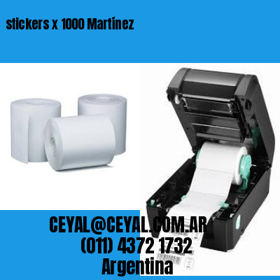 stickers x 1000 Martínez