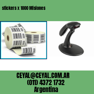 stickers x 1000 Misiones