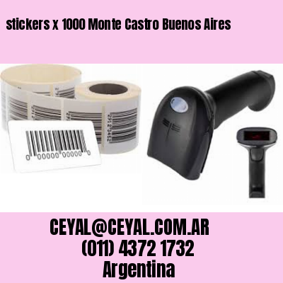 stickers x 1000 Monte Castro Buenos Aires