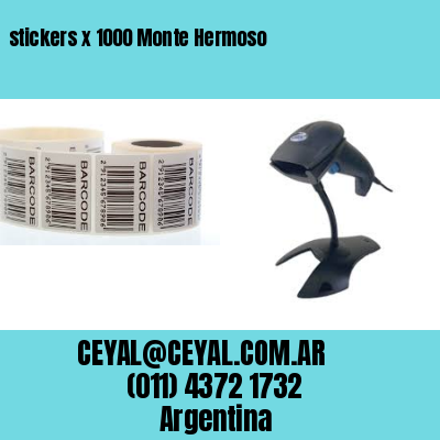 stickers x 1000 Monte Hermoso