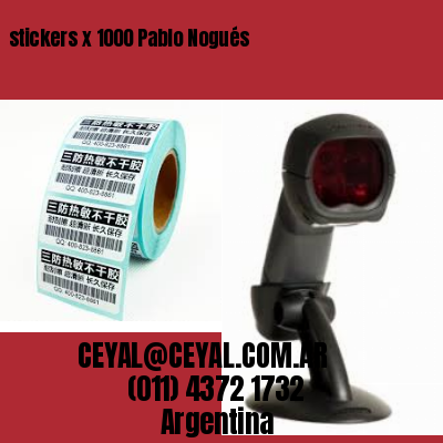 stickers x 1000 Pablo Nogués