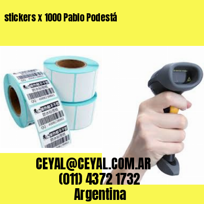 stickers x 1000 Pablo Podestá