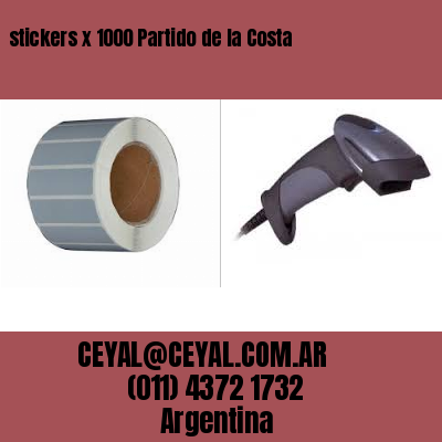 stickers x 1000 Partido de la Costa