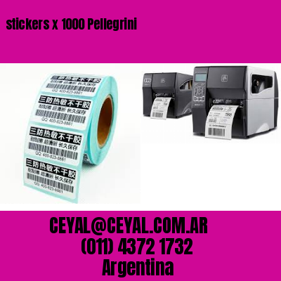 stickers x 1000 Pellegrini