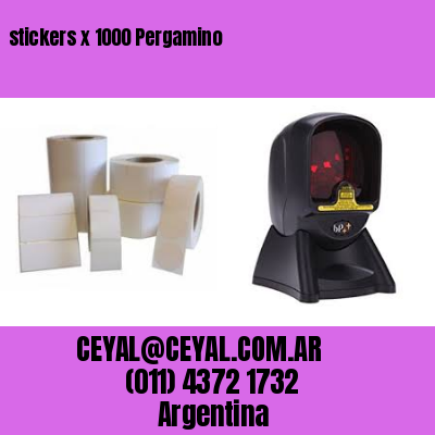 stickers x 1000 Pergamino