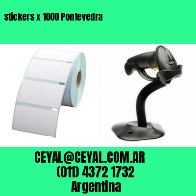 stickers x 1000 Pontevedra