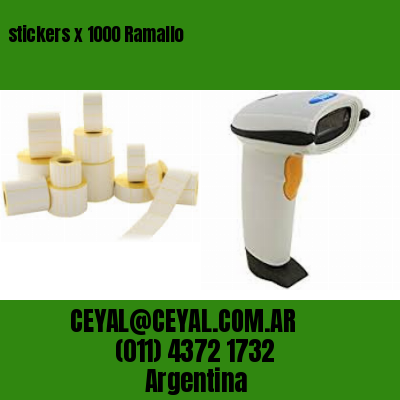 stickers x 1000 Ramallo