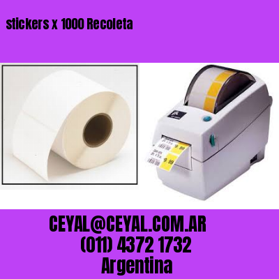 stickers x 1000 Recoleta