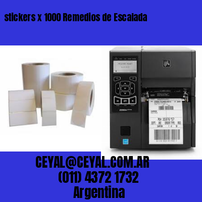 stickers x 1000 Remedios de Escalada