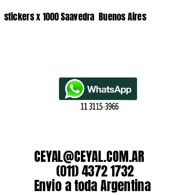 stickers x 1000 Saavedra  Buenos Aires